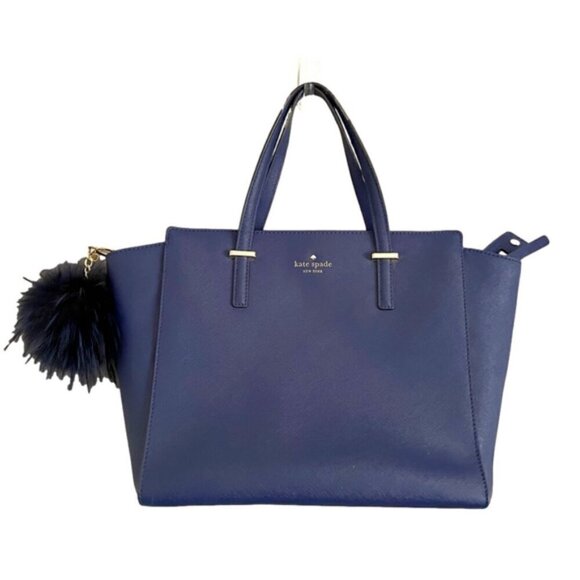 🛑 Kate Spade Blue Cedar Street Hayden Top Handle Satchel Bag - medium ♠ - Picture 1 of 11